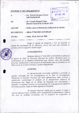 INFORME 002-2006-AGN/OGAJ