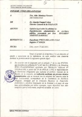 INFORME 015-2001-AGN-OGAJ
