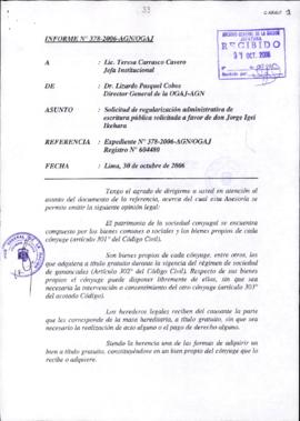 INFORME 378-2006-AGN/OGAJ