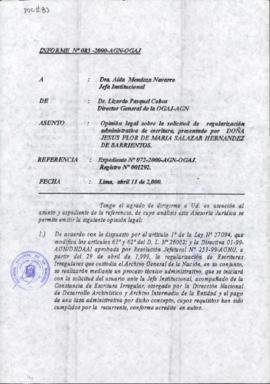INFORME 083-2000-AGN-OGAJ