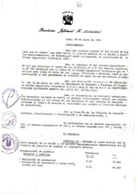 Resolución Jefatural N° 053-1990/AGN/J