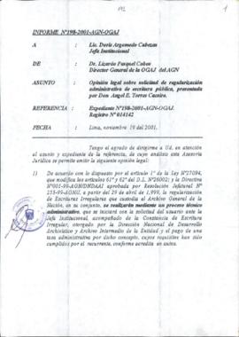 INFORME 198-2001-AGN-OGAJ