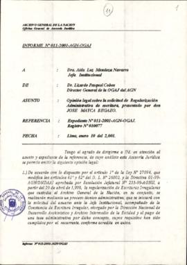 INFORME 011-2001-AGN-OGAJ