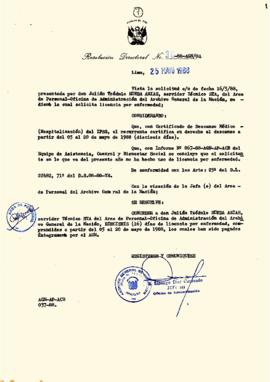 Resolución Directoral N° 036-88-AGN/OA