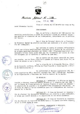 Resolución Jefatural N° 098-1990/AGN/J