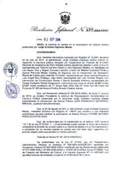 Resolución Jefatural N° 298-2014-AGN/J