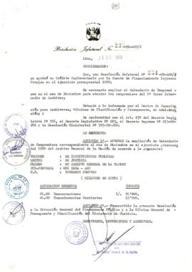 Resolución Jefatural N° 235-1990/AGN/J