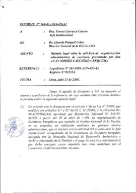 INFORME 161-2003-AGN-OGAJ