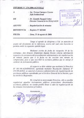 INFORME 278-2006-AGN/OGAJ