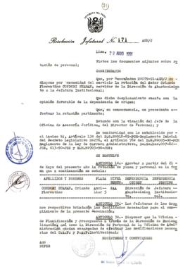 Resolución Jefatural N° 171-1991/AGN/J