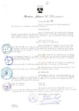 Resolución Jefatural N° 095-1990/AGN/J