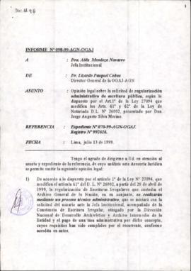 INFORME 098-99-AGN-OGAJ