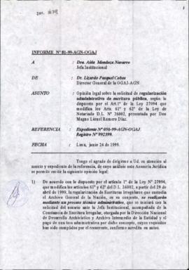 INFORME 081-99-AGN-OGAJ