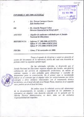 INFORME 403-2006-AGN/OGAJ