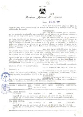 Resolución Jefatural N° 107-1990/AGN/J