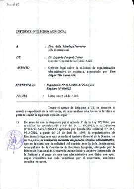 INFORME 015-2000-AGN-OGAJ