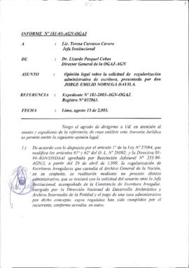 INFORME 181-2003-AGN-OGAJ