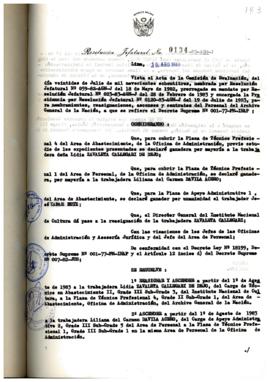 Resolución Jefatural N° 134-1983/AGN/J