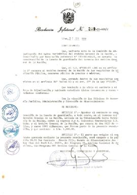 Resolución Jefatural N° 209-1991/AGN/J
