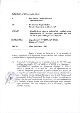 INFORME 157-2003-AGN-OGAJ