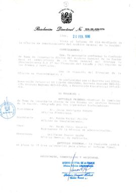 Resolución Directoral N° 004-96-AGN/OTA