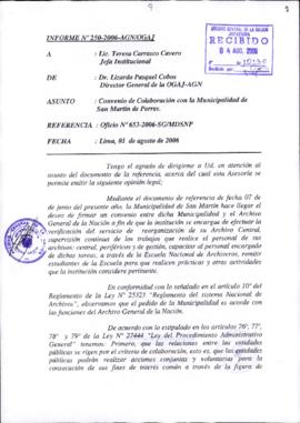INFORME 250-2006-AGN/OGAJ