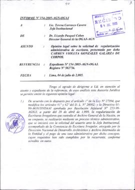 INFORME 154-2005-AGN-OGAJ
