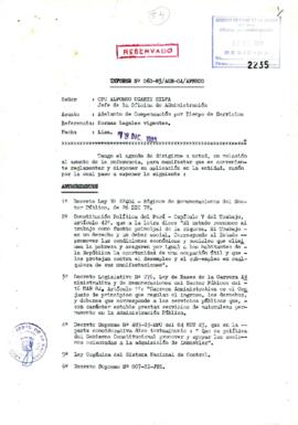 INFORME 060-85/AGN-OA/APRECO
