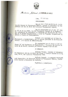 Resolución Jefatural N° 056-1983/AGN/J
