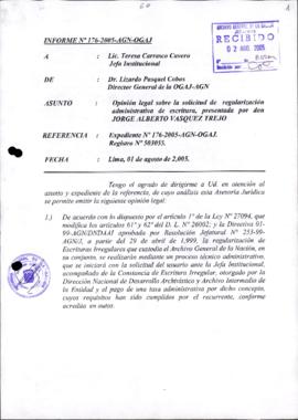 INFORME 176-2005-AGN-OGAJ