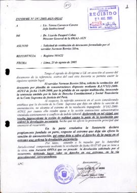 INFORME 197-2005-AGN-OGAJ