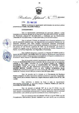 Resolución Jefatural N° 071-2015-AGN/J
