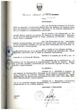 Resolución Jefatural N° 088-1984/AGN/J