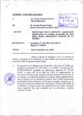 INFORME 028-2005-AGN-OGAJ