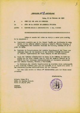 MEMORANDUM 008-90-AGN/OAJ