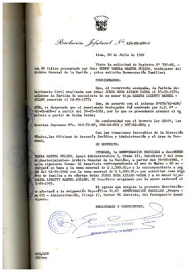 Resolución Jefatural N° 124-1982/AGN/J