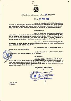 Resolución Directoral N° 034-88-AGN/OA