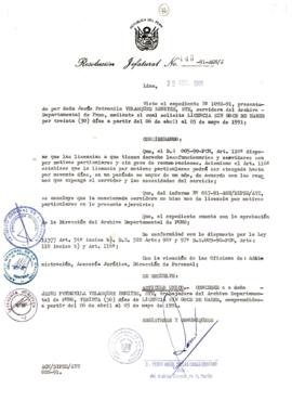 Resolución Jefatural N° 146-1991/AGN/J