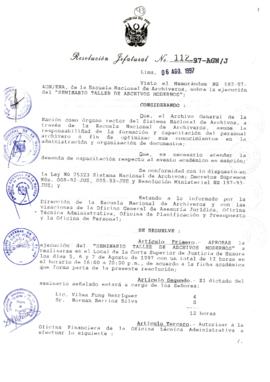 Resolución Jefatural N° 112-1997/AGN/J