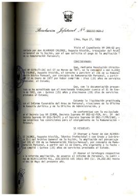 Resolución Jefatural N° 068-1982/AGN/J