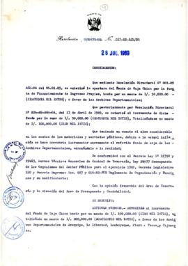 Resolución Directoral N° 037-89-AGN/OA