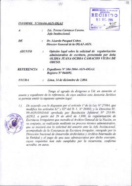 INFORME 304-2004-AGN-OGAJ