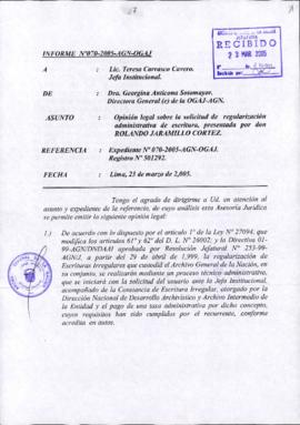 INFORME 070-2005-AGN-OGAJ