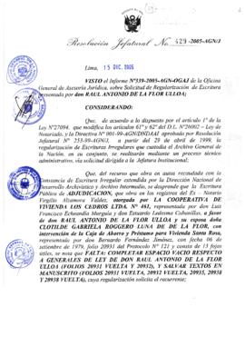 Resolución Jefatural N° 429-2005-AGN/J