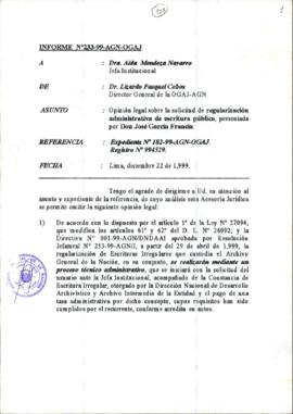 INFORME 233-99-AGN-OGAJ