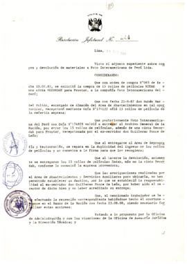 Resolución Jefatural N° 244-1988/AGN/J