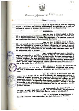 Resolución Jefatural N° 176-1983/AGN/J