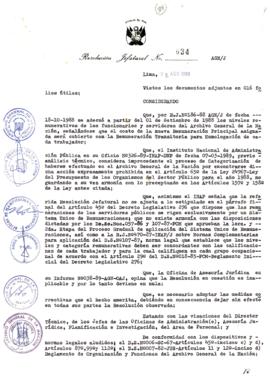 Resolución Jefatural N° 034-1989/AGN/J