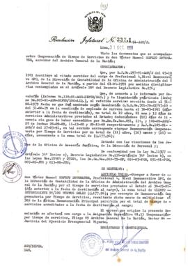 Resolución Jefatural N° 332-1-1991/AGN/J