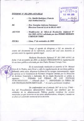 INFORME 303-2005-AGN-OGAJ